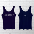 Load image into Gallery viewer, Don't Sweat It Navy Blue Dry-Fit Singlet - Bold Clothing & Headwear - #sayitinbold | Bold Clothing | www.boldornaked.com