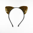 Load image into Gallery viewer, Gold Kitten Headbands for Girls & Women | #BeBold | Bold Clothing & Headwear