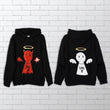 Load image into Gallery viewer, Angel/Devil Sequin Hoodie - Good AF / Bad AF Sequin Hoodie -  Bold Clothing & Headwear - #sayitinbold | Bold Clothing | www.boldornaked.com