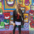 Load image into Gallery viewer, Kate wears Bold's Angel / Devil - Good AF / Bad AF Sequin Hoodie - Bold Clothing & Headwear - #sayitinbold | Bold Clothing | www.boldornaked.com