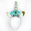 Load image into Gallery viewer, Blue Unicorn Headbands for Girls | #BeBold | Bold Clothing & Headwear