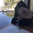 Load image into Gallery viewer, #Bagsy Location: Dubai breakfast view | The Bold Yes / No re-usable tote bag | gym bag | beach bag | shopping bag | Free with every Hoodie | #sayitinbold @BoldorNaked shop online www.boldornaked.com