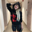 Load image into Gallery viewer, Angel/Devil Sequin Hoodie - Front Bad AF Sequin Hoodie -  Bold Clothing & Headwear - #sayitinbold | Bold Clothing | www.boldornaked.com