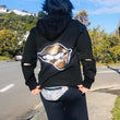 Load image into Gallery viewer, Kelly wears Bold's Gold Lips - Sequin Hoodie - Bold Clothing & Headwear - #sayitinbold in Wellington, NZ | Bold Clothing | www.boldornaked.com