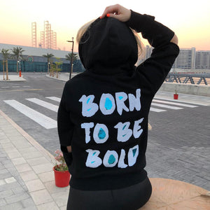 Born to be Bold Sequin Hoodie -  Bold Clothing - Unique Bamboo Clothing & Streetwear | #sayitinbold @boldornaked shop online at www.boldornaked.com