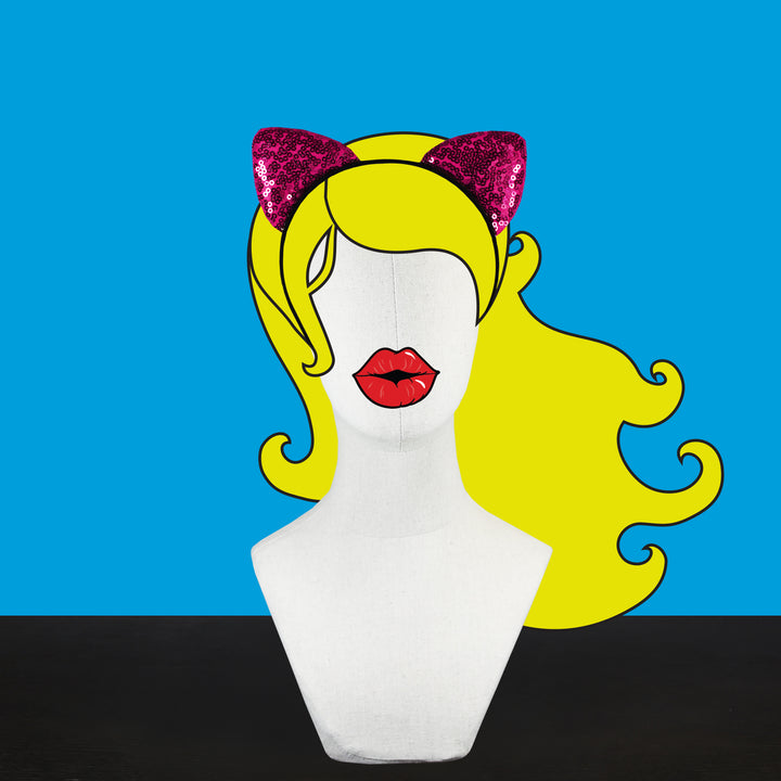 Pink Kitten Headbands for Girls & Women | #BeBold | Bold Clothing & Headwear