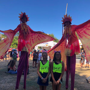 Grace & Aaliyah rock our Bold AF singlets at Womad NZ